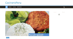 Desktop Screenshot of cocineroperu.com